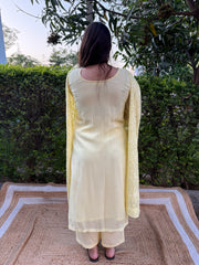 Lemon Kashmiri style embroidered full suit set