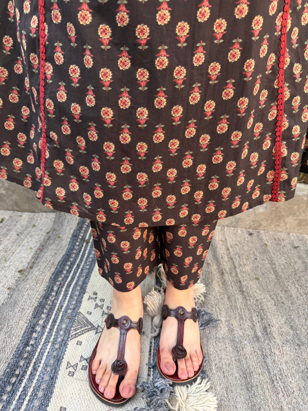 Black Buti Aline Co-ord Set Pants by MySanskritam