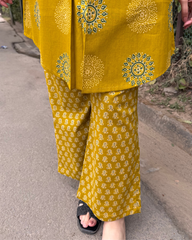 Mustard circle coord set