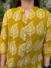 Mustard Big Leaf Shirt
