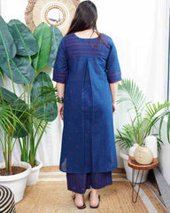 Dark blue south cotton coord set