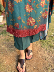 Peacock Floral Spun suit set