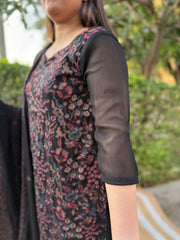 Black Lucknowi Full suit set