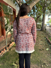 Woollen Jaal embroidered short kurti