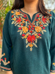 peacock Phiran style Short kurti