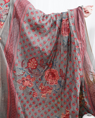 Mouse floral kurta duppata set