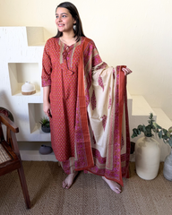 Rust choti buti full suit set