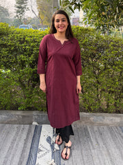 Meher Embroidered Detail Kurta by MySanskritam