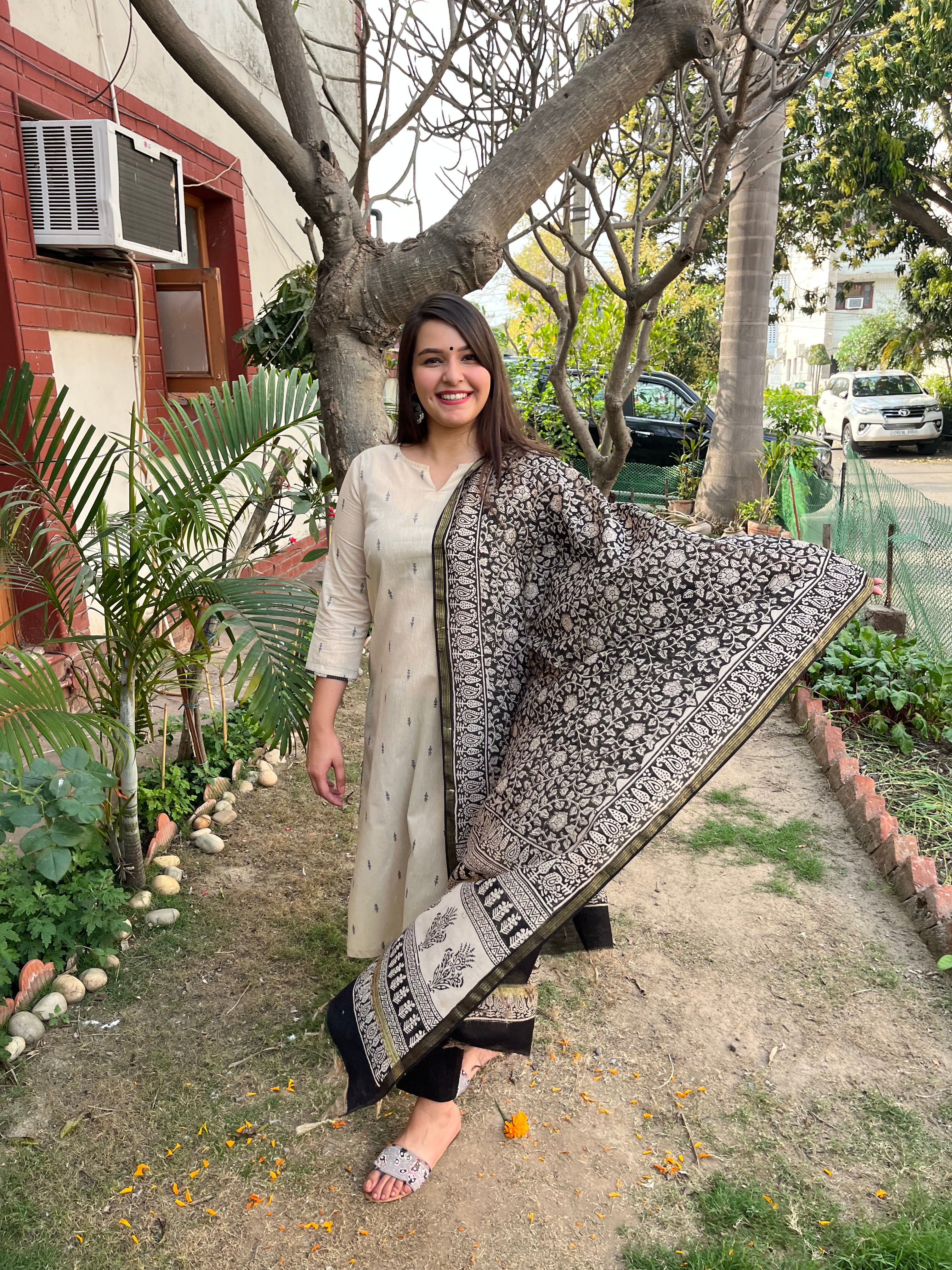 chikan kurta pant set