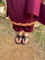 Coca cola embroidered woollen suit set