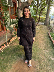 Black Galaxy woollen night suit