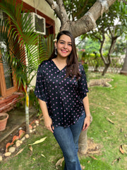 Jamuni bindi Modal silk free flow top