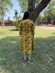 Mustard green leaf jaal Aline coord set