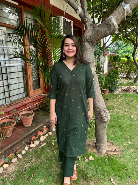 Bottle green coord set