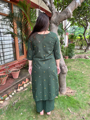 Bottle green coord set