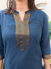Peacock Narayanpeth border kurti
