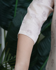 White Embroidered Yoke Kurta