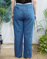 Soft denim indowestern palazzo