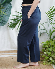 Dark Blue Basic flex palazzo