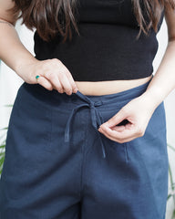 Dark Blue Basic flex palazzo