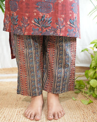 Maroon Floral Coord set