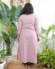 Onion pink south cotton Aline kurta