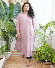 Onion pink south cotton Aline kurta