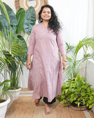 Onion pink south cotton Aline kurta
