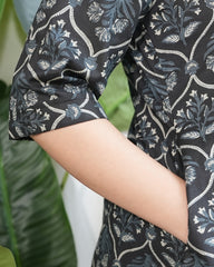 Black Overall Printed kurta