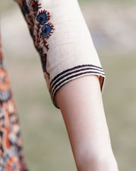 Coffee kalamkari designer kurta