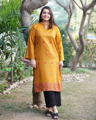 Haldi Kullu Woollen long kurta