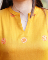 Haldi Kullu Woollen long kurta