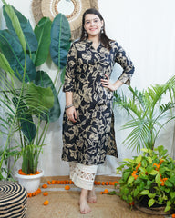 Black skin Jaal kurta