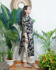 Black skin Jaal kurta