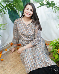 White lines Officewear Kurta