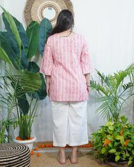 Blush Pink Printed Kurti