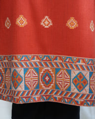 Rust Kullu Woollen kurta