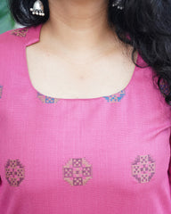 Pink Kullu Woollen kurta