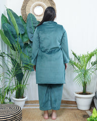 Teal Imported woollen coord set