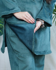 Teal Imported woollen coord set