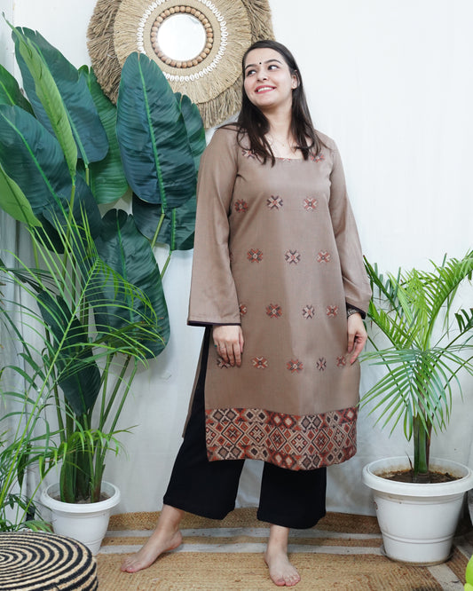 Mouse Kullu Woollen kurta