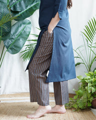 Navy blue basic lines coord set