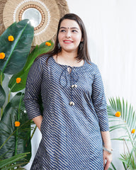Indigo leher Aline kurta