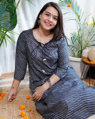 Indigo leher Aline kurta