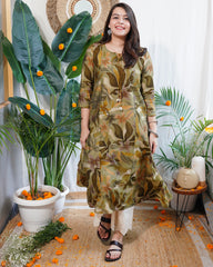 Vrinda floral Aline kurta