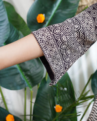 Beige lines modal designer kurta