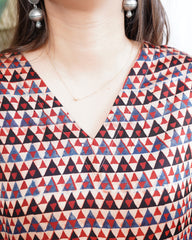 Multi geometric modal kurta