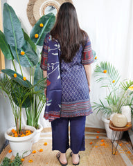 Navy Digital printed full suit set