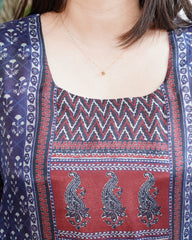 Navy Digital printed full suit set