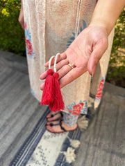 Muglai Handblock Tassel Co-ord Set tassel by Sanskritam